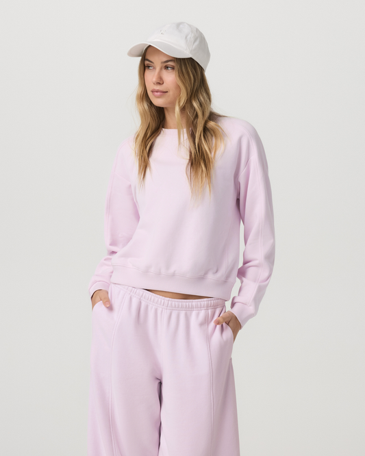 Sedona Seams Crew Women's Lilac Breeze Sweatshirt | Vuori outlet