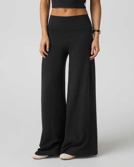 Halo Easy Wideleg Pant - Long Women's Solid Black Pants | Vuori discount