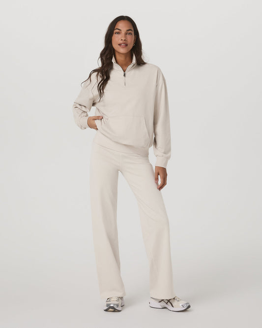 Granite Foldover Straight Leg Women's Oatmeal Heather Pant | Vuori shop
