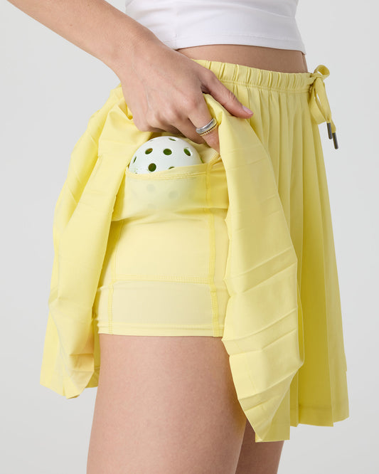 Clementine Pleated Skirt 15" Sunlight | Vuori online