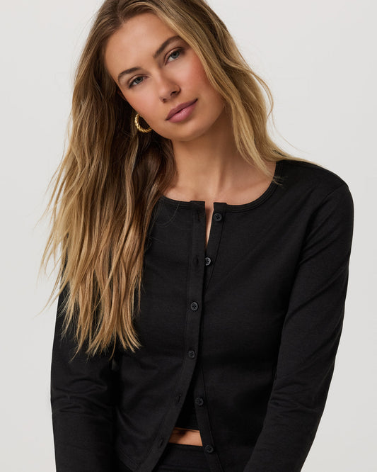Halo Cardigan 2.0 Black Heather | Vuori shop