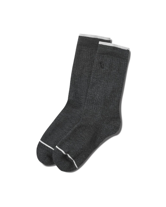 V1 Crew Sock Charcoal Heather | Vuori online