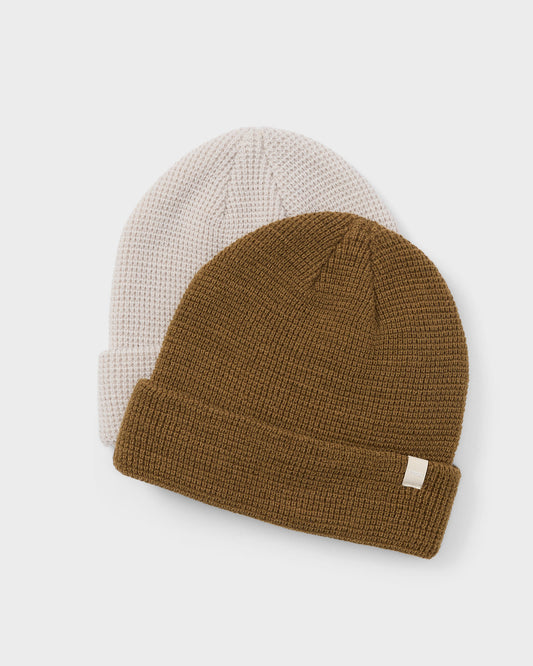Alpine Waffle Beanie Tobacco Knit Beanie | Vuori for sale