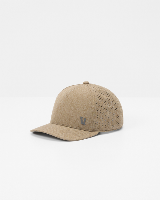 V1 Water Tech Hat Sorrel Brown Heather Five-Panel Hat | Vuori onsale