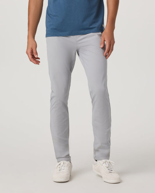 Meta Pant Athletic Slim Fit 32" Sea Fog 5-Pocket Pants | Vuori for sale