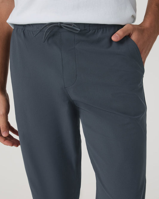 Meta Elastic Waist Pant Classic Fit Men's Charcoal Pants | Vuori outlet