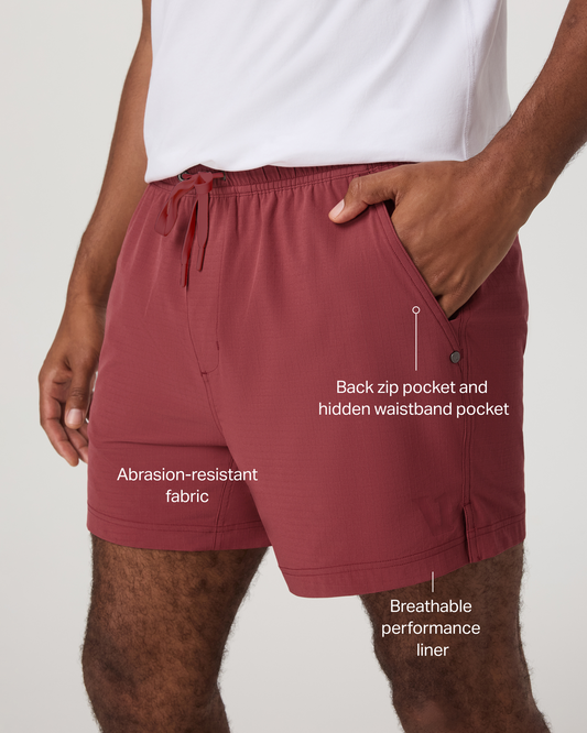 HardKore Short Lined 5" Men's Fire Performance Shorts | Vuori online