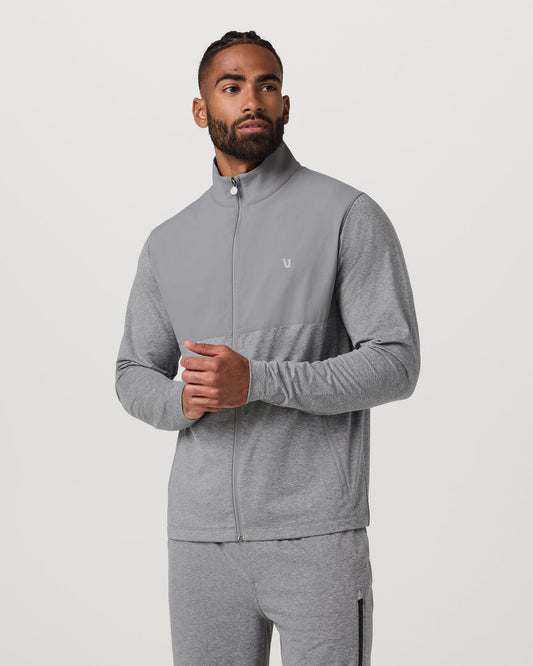 Sunday Element Track Jacket Men's Grey Heather | Vuori discount