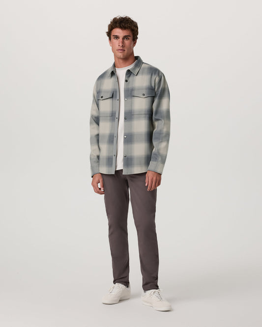 Range Shirt Jacket 2.0 Men's Mushroom Plaid Jacket | Vuori onsale