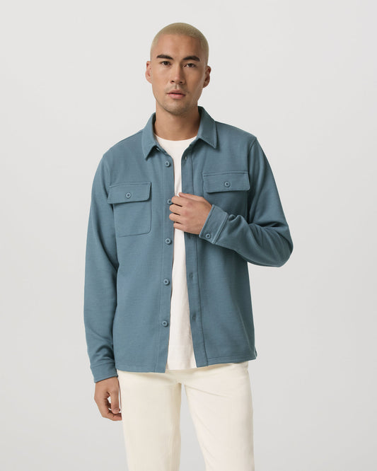 Waffle Shirt Jacket Versatile Men's Abyss Shirt Jacket | Vuori for sale
