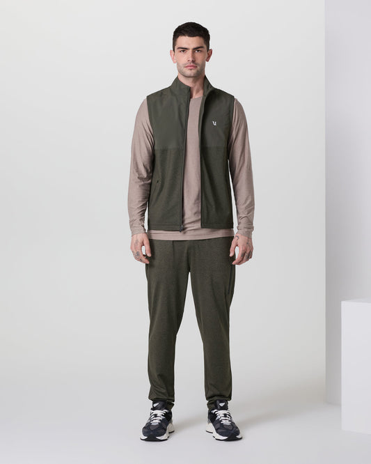 Sunday Element Vest Men's Kale Heather Vest | Vuori online