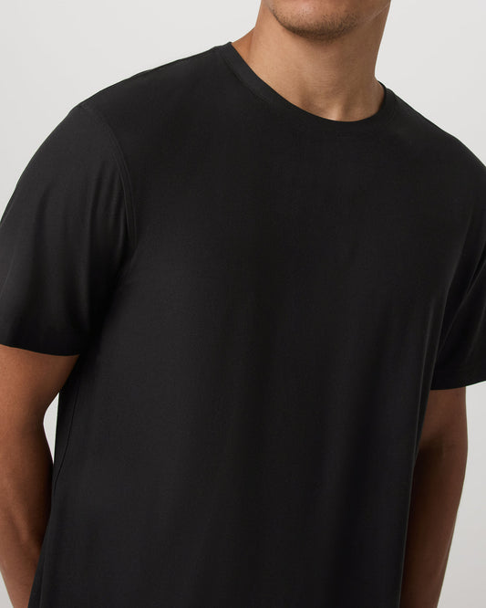 Short Sleeve Strato Tee - Relaxed Fit Men's Black Shirt | Vuori outlet