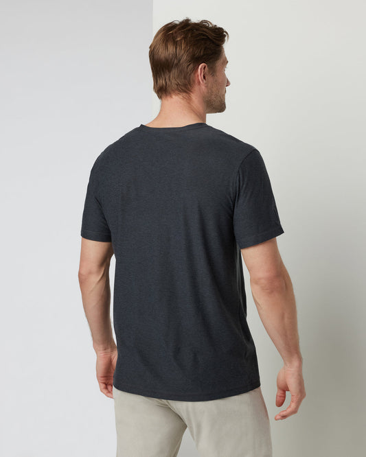 Strato Tech V-Neck Charcoal V-Neck Workout Shirt | Vuori shop