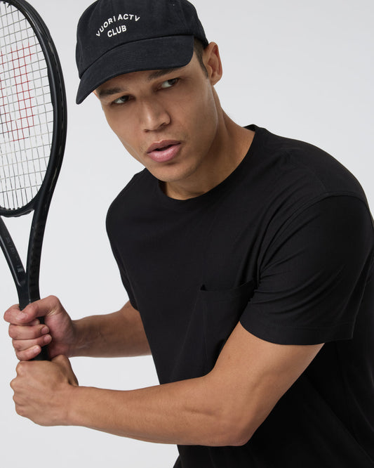 Short Sleeve Strato Pocket Tee - Relaxed Fit Black | Vuori shop