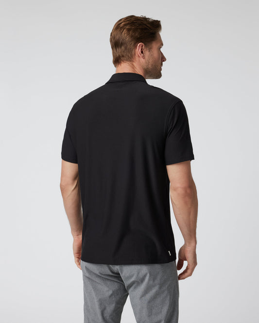 Short Sleeve Strato Button Down Men's Black Shirt | Vuori discount