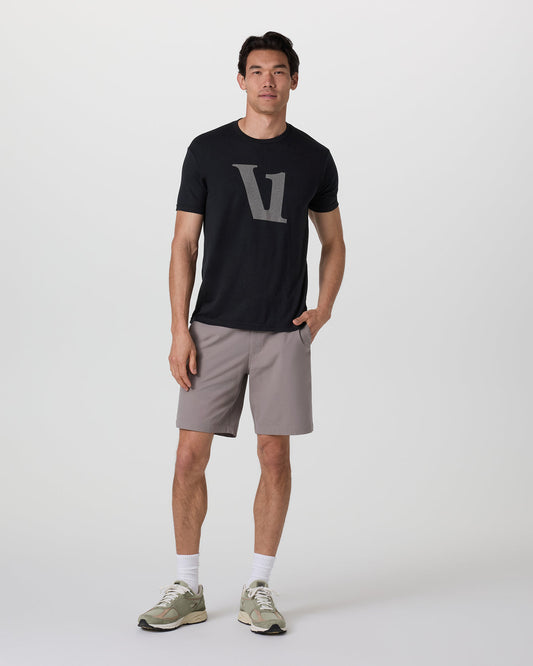 V1 Logo Tee Men's Black Graphic Tee | Vuori online