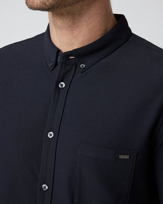 Long Sleeve Ace Button Down Men's Black Shirt | Vuori for sale
