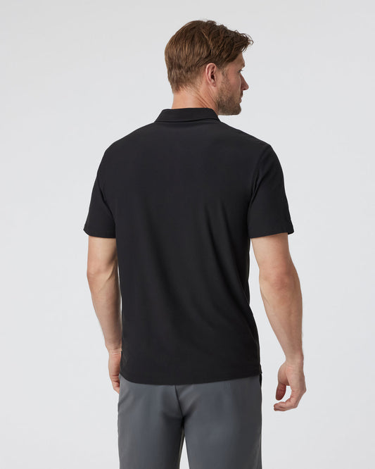 Strato Tech Polo Men's Black Polo Shirt | Vuori outlet