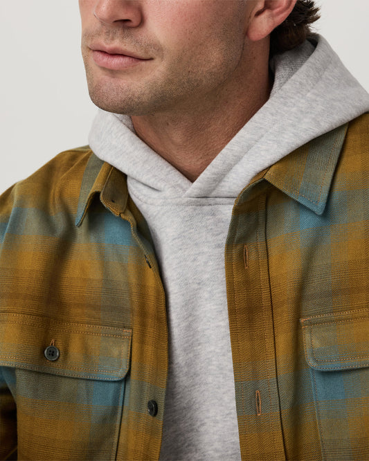 Long Sleeve Flannel Button Down Men's Bluegrass Shirt | Vuori shop