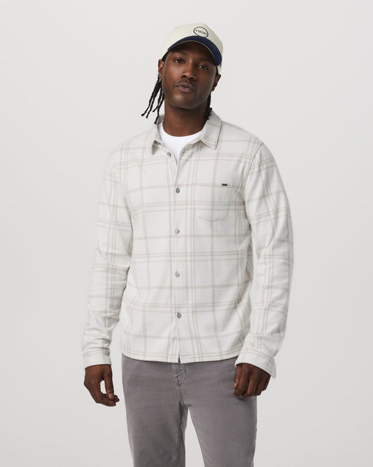 Seaview Plaid Button Down Shirt Men's Dove Shirt | Vuori sale