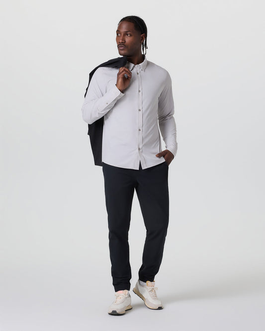 Long Sleeve TravelLite Button Down Frost Grey | Vuori shop