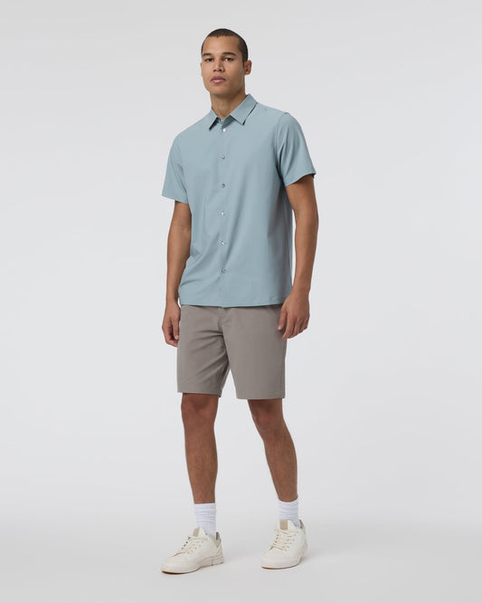 Short Sleeve Manhattan Button Down Men's Mist Shirt | Vuori onsale