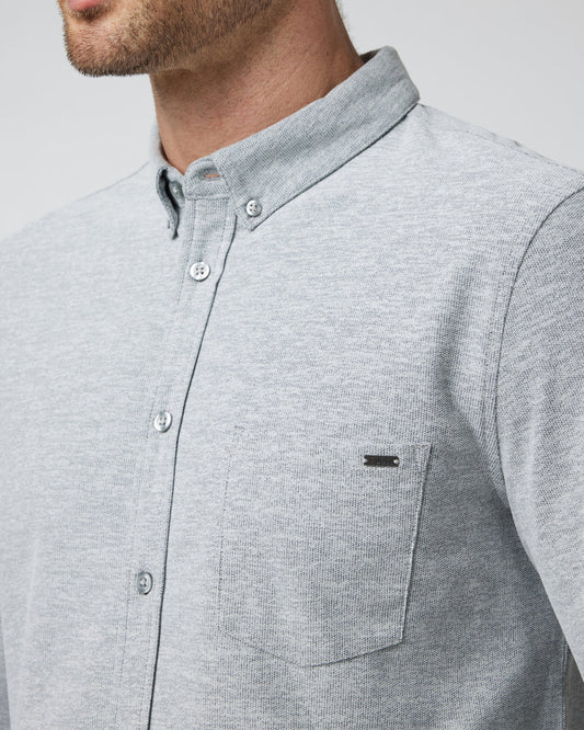 Long Sleeve Ace Button-Down Grey Button Down Shirt | Vuori sale