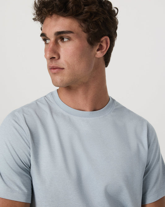 Short Sleeve Ponto Performance Tee Harbor Grey Heather | Vuori for sale