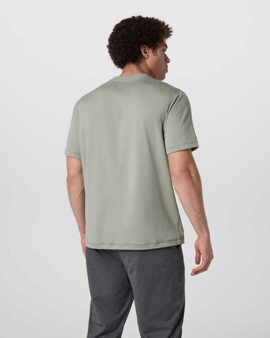 Short Sleeve Ponto Tee - Relaxed Fit Agave Green Heather | Vuori outlet