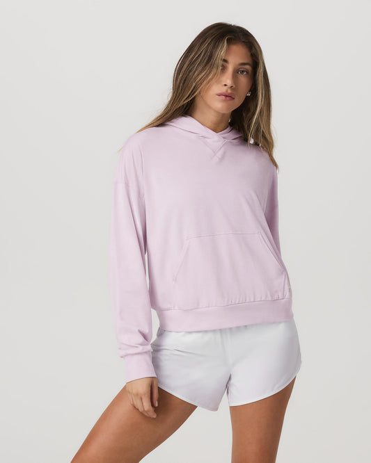 Women's Halo Modern Pullover Hoodie Lilac Breeze Heather | Vuori onsale