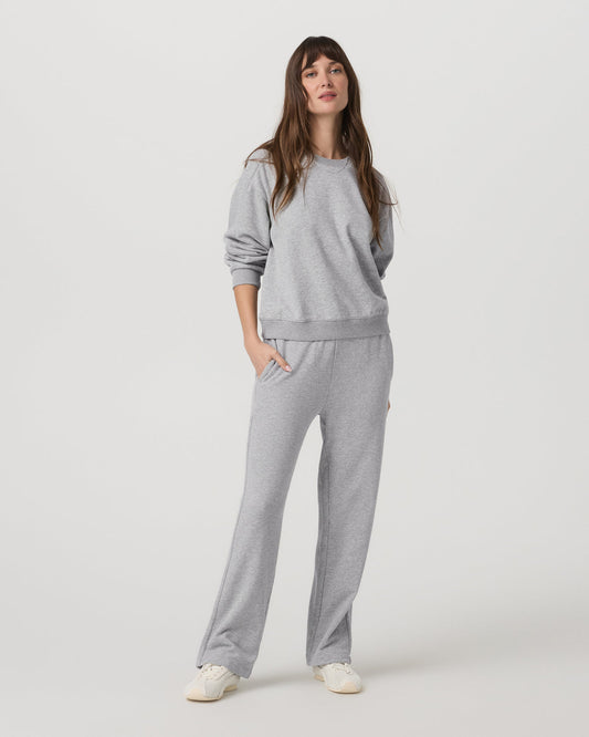 Sedona Seams Crew Women's Light Heather Grey Sweatshirt | Vuori shop
