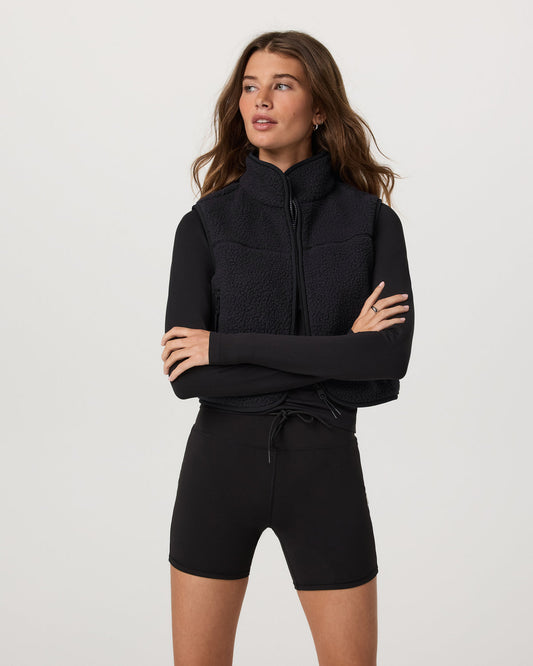 Alpine Vest Women's Black Fleece Vest | Vuori discount