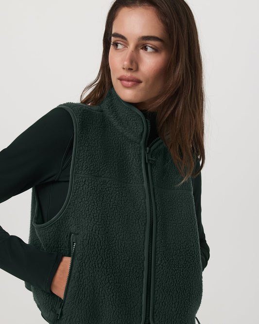 Alpine Vest Women's Evergreen Fleece Vest | Vuori outlet