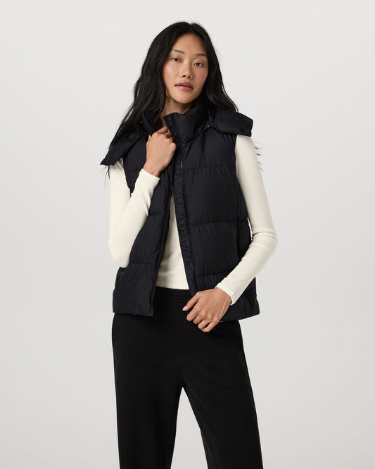 Alta Down Vest Women's Black Sleeveless Vest | Vuori onsale