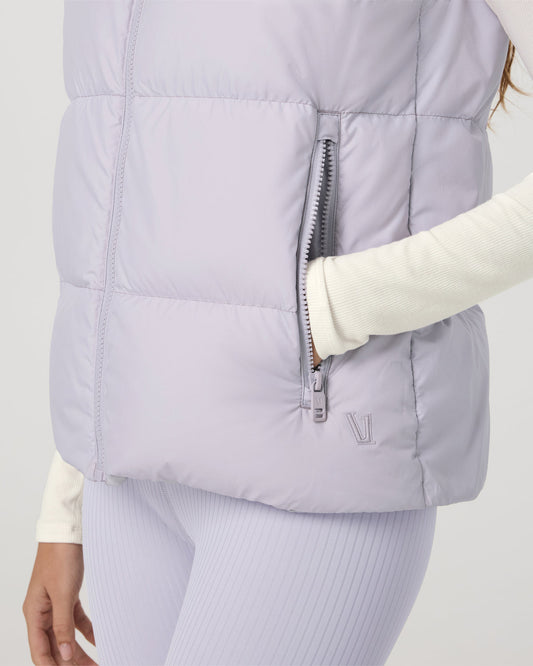 Alta Down Vest Women's Lavender Ice Sleeveless Vest | Vuori shop