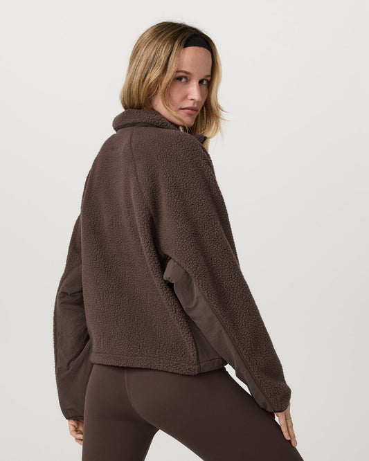 Alpine Jacket Women's Cozy Fleece Jacket in Java | Vuori discount
