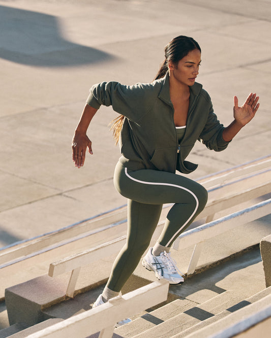 Vuori AllTheFeels™ Corset Legging Women's Agate Green Leggings | Vuori online