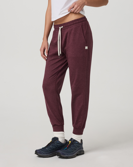 Performance Jogger - Long Women's Fig Heather Joggers | Vuori shop