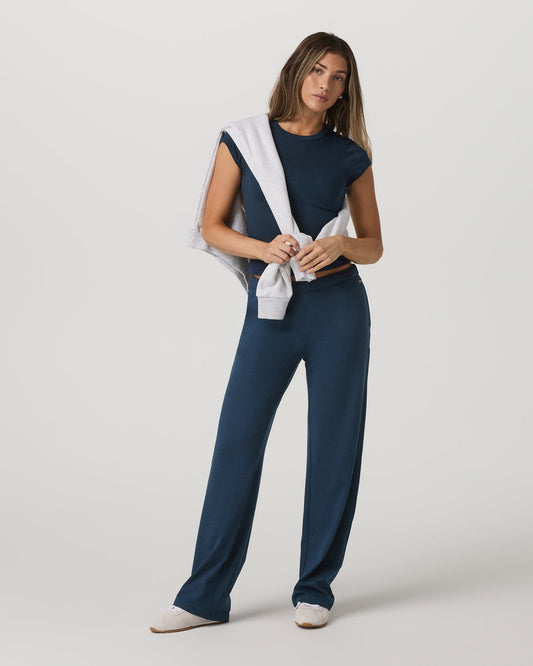 Halo Modern Straight Leg Pant - Short Blue Coast Heather | Vuori discount