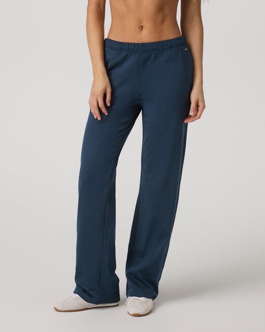 Halo Modern Straight Leg Pant - Long Blue Coast Heather | Vuori online