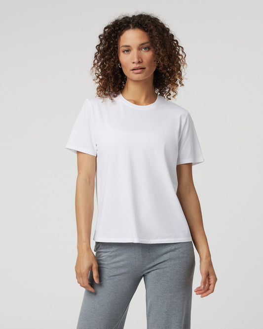 Feather Tee Women's White Lightweight Tee | Vuori shop
