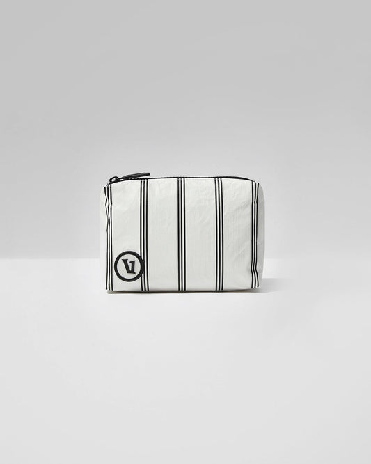 ALOHA-Mini Pouch Black Charter Stripe | Vuori shop