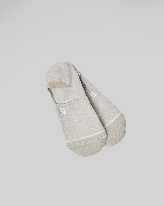 Vuori No Show Sock Toast Heather Socks | Vuori for sale