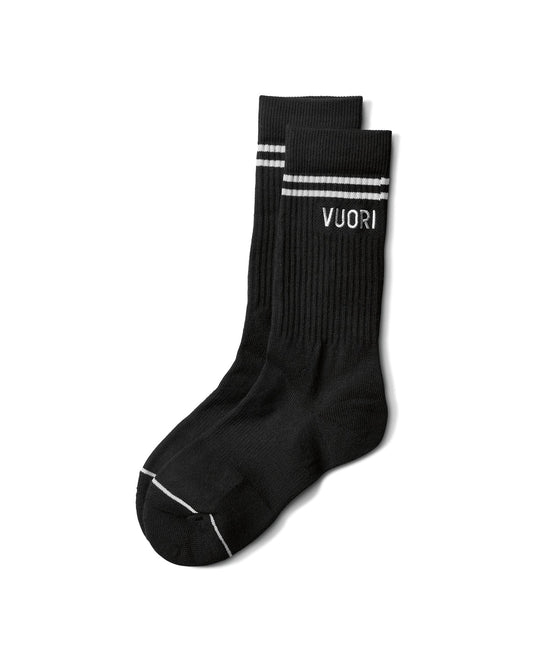 Vuori Crew Sock Black Performance Crew Socks | Vuori outlet