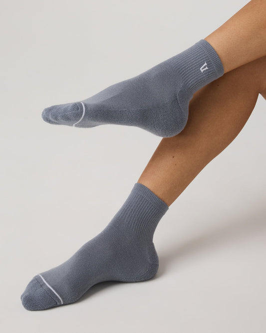 Quarter Crew V1 Sock Slate Blue Crew Socks | Vuori for sale