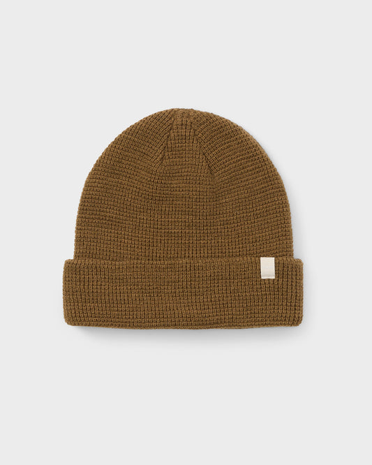 Alpine Waffle Beanie Tobacco Knit Beanie | Vuori for sale