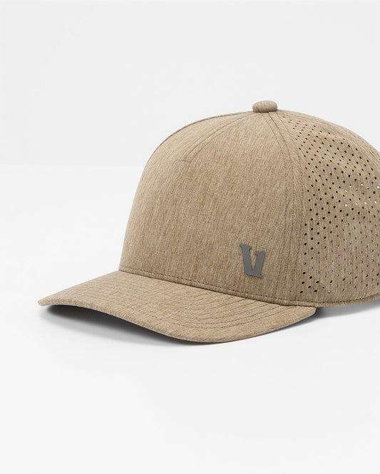 V1 Water Tech Hat Sorrel Brown Heather Five-Panel Hat | Vuori onsale