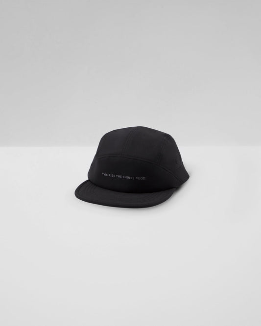 Trail Run Cap Black 7-Panel Running Hat | Vuori shop