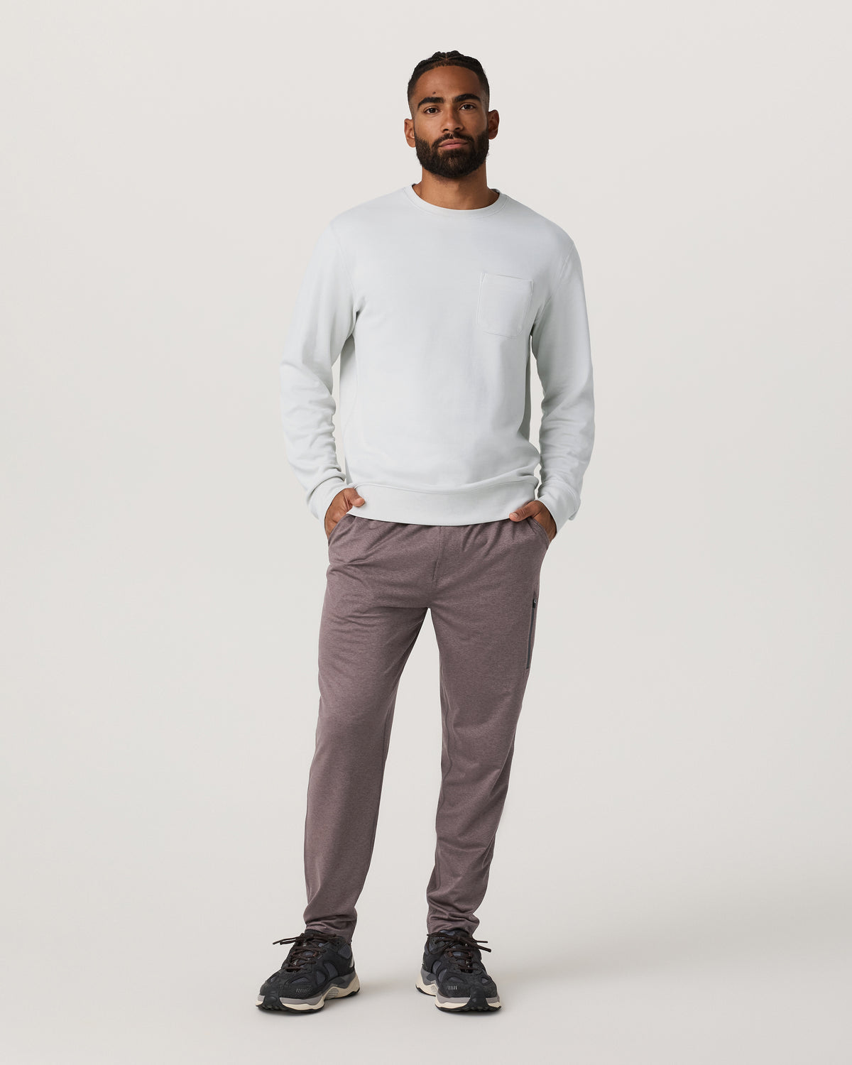 Men's Sunday Performance Jogger 28" Huckleberry Heather | Vuori for sale