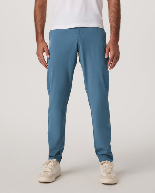 Aim Pant Men's Pool Blue Athletic Slim Fit 30" Inseam | Vuori outlet